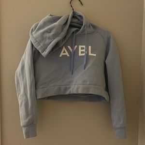 womens aybl cropped hoodie